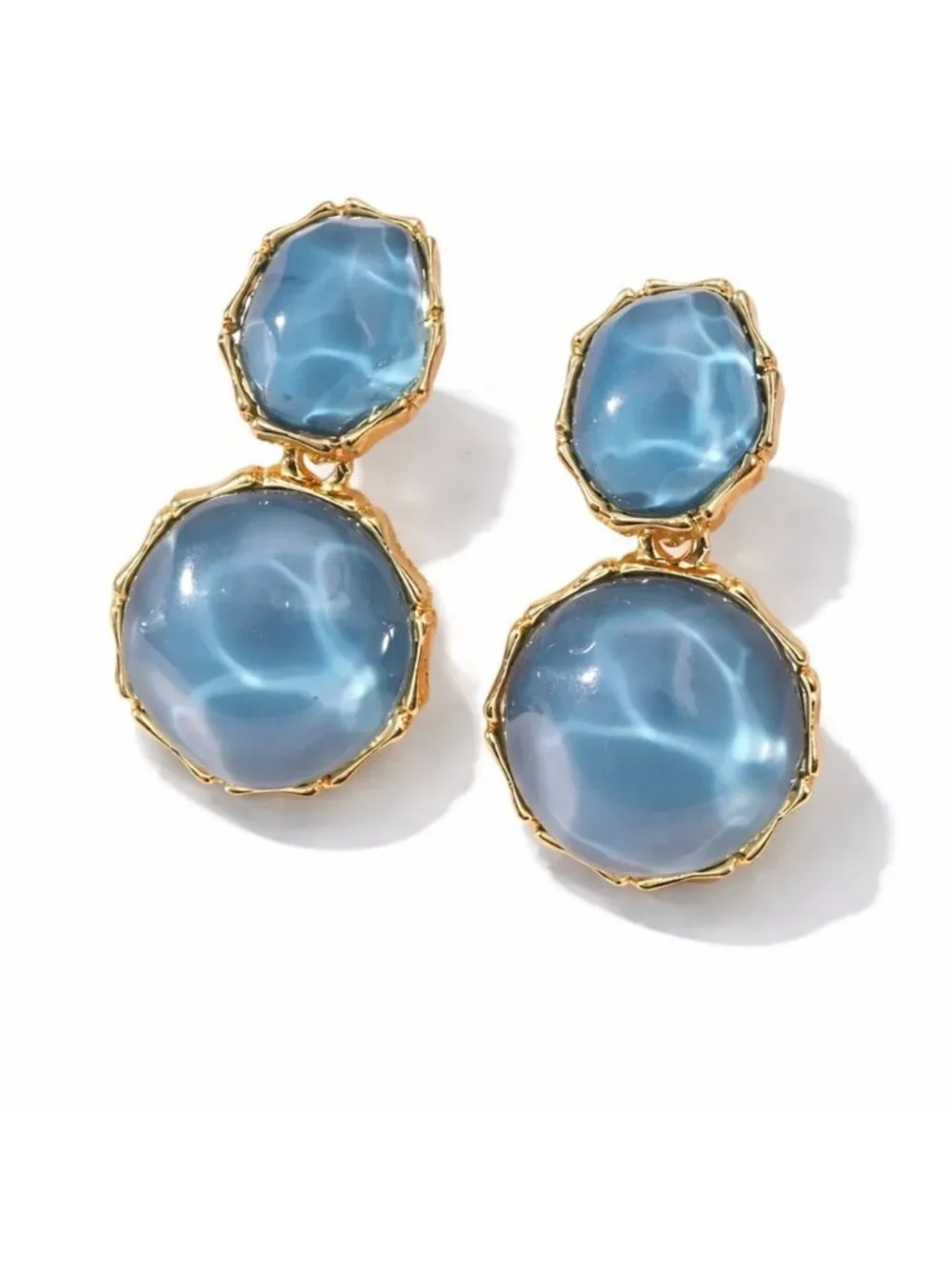 New! Blue Water Drop Earrings NWOT (1063)
